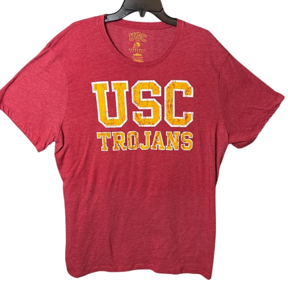 USC Tee Shirt Authentic Apparel  Trojans 2XL Collegiate Game Day Big & Tall